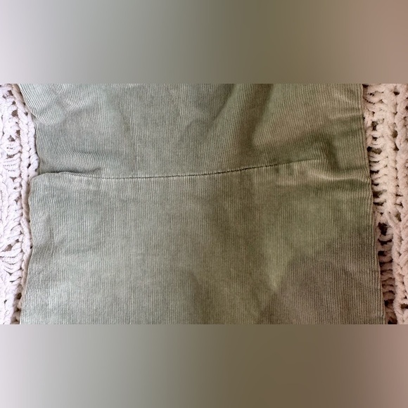 Free People Light Green Corduroy Bell Bottom Pants - Picture 7 of 8